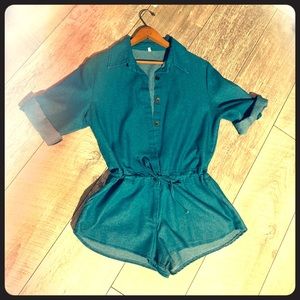 Blue Jean Romper